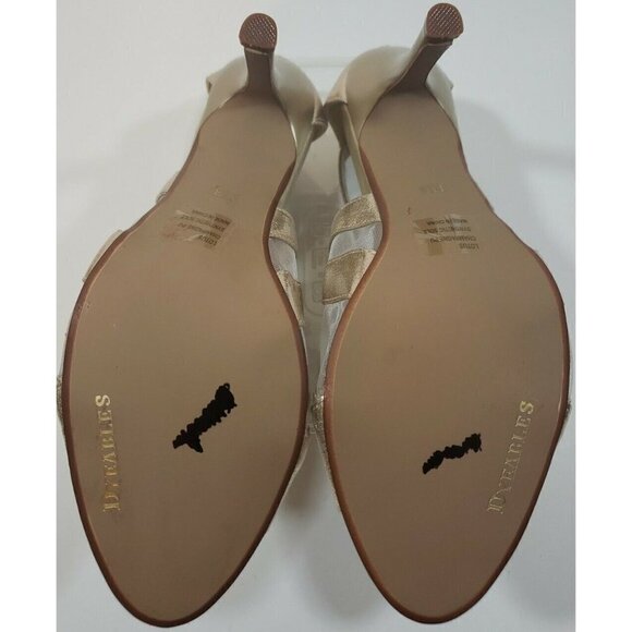 Dyeables ~Woman Size 11 B~ Silver/Gold Heeled Sandal NEW. - Picture 12 of 12